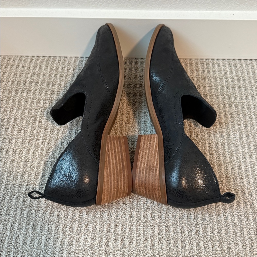 Lucky Brand Womens Sz 10M Black Mizina Padded Insole Faux Leather - Picture 3 of 7